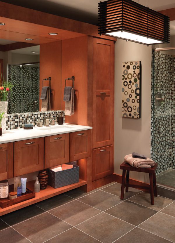 Contemporary Bathroom Remodel in Macomb, MI by KSI Kitchen and Bath