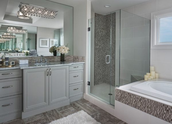 Transitional Bathroom Design and Remodel by KSI Kitchen and Bath Macomb Twp, MI