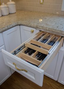Kitchen Cabinet with Utensil Drawer Insert