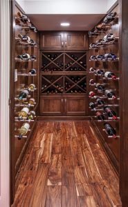 Transitional-Wine-Celler-Hickory